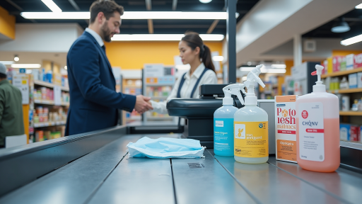Supplier too many choices, customer headache interaction scene with multiple suppliers presenting products to confused customer